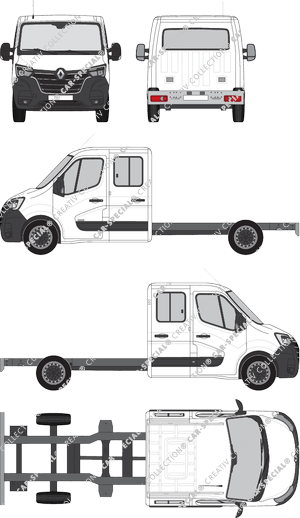 Renault Master Chassis for superstructures, 2019–2024 (Rena_852)