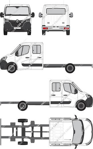 Renault Master Chassis for superstructures, 2019–2024 (Rena_853)
