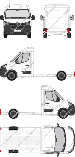 Renault Master platform chassis, current (since 2019) (Rena_855)