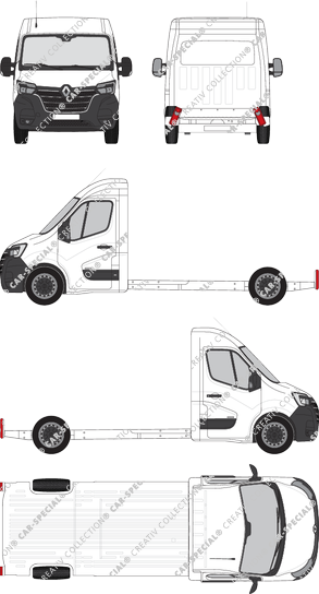 Renault Master châssis plateau, actuel (depuis 2019) (Rena_857)