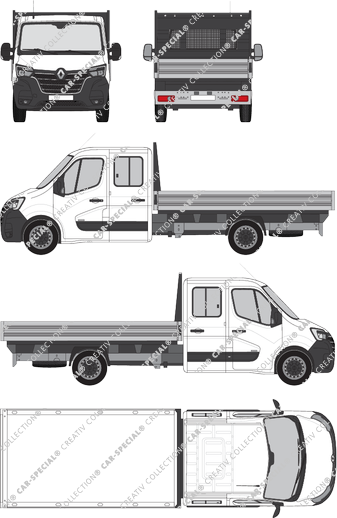 Renault Master, Pritsche, L4H1, Doppelkabine (2019)