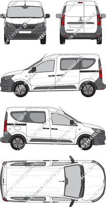 Renault Express Van, van/transporter, Seiten verglast, Rear Wing Doors, 2 Sliding Doors (2021)