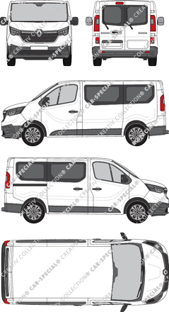 Renault Trafic minibus, current (since 2022) (Rena_946)