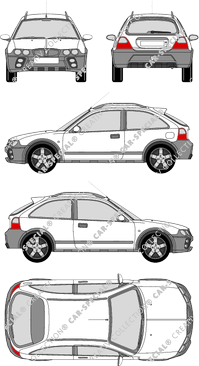 Rover Streetwise Hatchback, 2004–2005 (Rove_017)