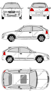 Rover 25 Hatchback, 2004–2005 (Rove_020)