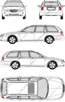 Rover 75 Tourer personenvervoer, 2004–2005 (Rove_023)