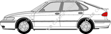 Saab 9-3 Hayon, 1998–2003