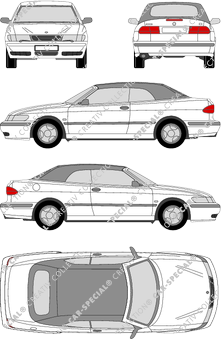 Saab 9-3, Descapotable, 2 Doors (1998)