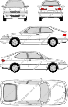 Saab 900 Coupé, 1993–1998 (Saab_007)