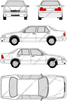Saab 9000 limusina, 1994–1998 (Saab_009)