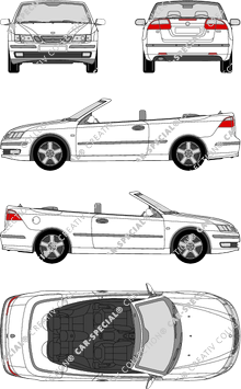 Saab 9-3, Cabrio, 2 Doors (2003)