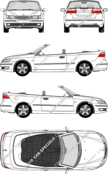 Saab 9-3 Descapotable, 2003–2007 (Saab_012)