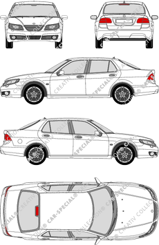 Saab 9-5 limusina, 2006–2010 (Saab_014)