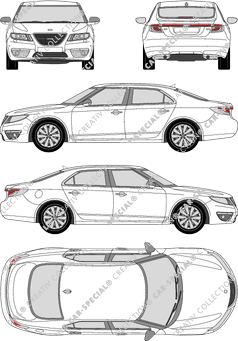 Saab 9-5 sedan, 2010–2011 (Saab_019)