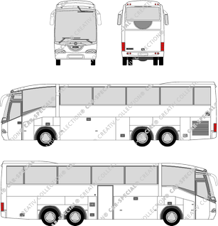 Scania Century 3-Achser, Bus, 12,85 m, 3 essieux (2002)