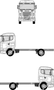 Scania R-Serie 2 essieux, Serie R, Châssis pour superstructures, 2-Achser (2004)