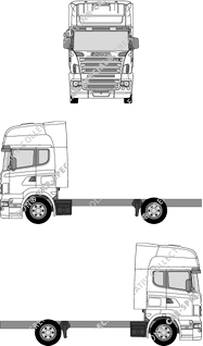 Scania R-Serie 2 essieux, Serie R, Châssis pour superstructures, 2-Achser, cabine Topline (2004)