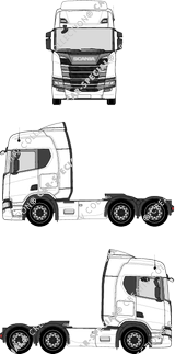 Scania R-Serie mit Dachspoiler, mit Dachspoiler, Highline-Fahrerhaus (2017)