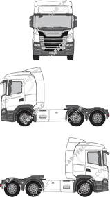 Scania G-Serie Aeropaket, Aeropaket, Tractor, cabina luengo, tejado normal (2018)