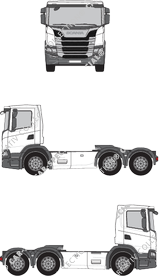Scania G-Serie, tracteur de semi remorque, cabine courte (2018)