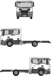Scania P-Serie, Telaio per sovrastrutture, Crew Cab (2018)