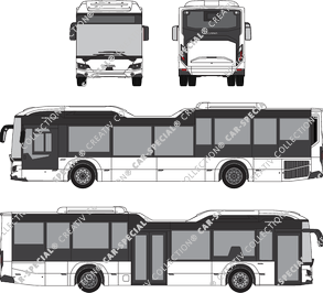 Scania Citywide LE single door, front, low-floor public service bus, 2 Doors (2021)