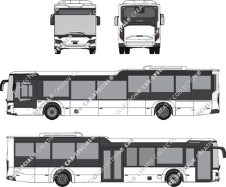 Scania Citywide LF puerta única, delantera, autobús de línea con pasillo bajo, 2 Doors (2021)