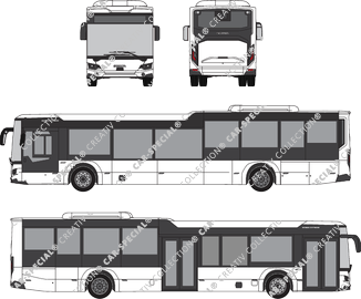 Scania Citywide LF Puerta doble, delantera, autobús de línea con pasillo bajo, 2 Doors (2021)