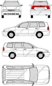 Seat Cordoba Vario, Vario, station wagon, 5 Doors