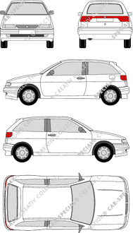 Seat Ibiza, Kombilimousine, 3 Doors (1993)