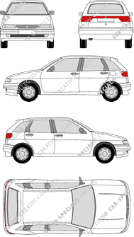 Seat Ibiza, Hatchback, 4 Doors (1993)