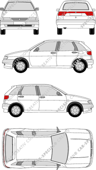 Seat Ibiza, Kombilimousine, 4 Doors (1993)