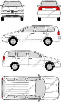 Seat Cordoba Vario, Vario, station wagon, 5 Doors (2000)