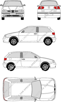 Seat Ibiza Kombilimousine, 2000–2002 (Seat_016)