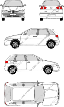 Seat Ibiza Hatchback, 2000–2002 (Seat_017)