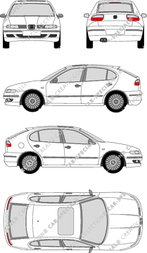 Seat Leon Hatchback, 1999–2006 (Seat_018)