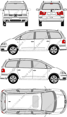 Seat Alhambra, station wagon, 5 Doors (2000)