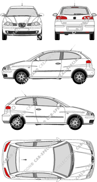 Seat Ibiza, Kombilimousine, 3 Doors (2002)