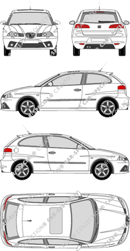 Seat Ibiza Hatchback, 2006–2008 (Seat_027)