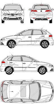 Seat Ibiza Hatchback, 2006–2008 (Seat_028)