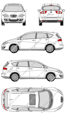 Seat Altea XL, XL, station wagon, 5 Doors (2006)