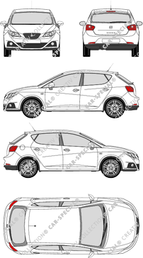 Seat Ibiza Hatchback, 2008–2012 (Seat_031)