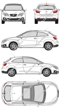 Seat Ibiza Hatchback, 2008–2012 (Seat_032)