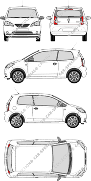 Seat Mii Hatchback, 2012–2018 (Seat_038)