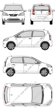 Seat Mii Hatchback, 2012–2020 (Seat_039)