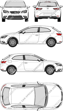 Seat Leon Hatchback, 2013–2017 (Seat_042)