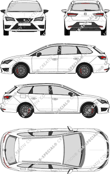 Seat Leon ST station wagon, a partire da 2015 (Seat_045)
