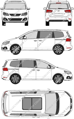 Seat Alhambra station wagon, 2015–2022 (Seat_046)
