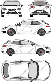 Seat Leon SC Hatchback, 2015–2016 (Seat_047)