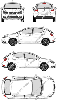 Seat Ibiza Hatchback, 2012–2015 (Seat_049)